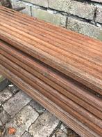 Bankirai hardhout vlonderplanken., Tuin en Terras, Palen, Balken en Planken, Ophalen, Zo goed als nieuw, 250 cm of meer, Planken