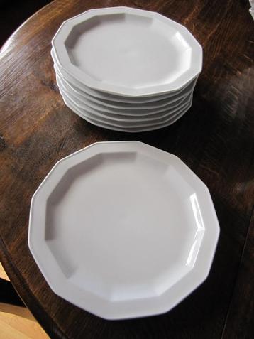 Acht Rosenthal dinnerborden model Polygon Tapio Wirkala beschikbaar voor biedingen