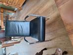 Harvink club fauteuil, Huis en Inrichting, Stoelen, Gebruikt, Zwart, Leer, Ophalen of Verzenden