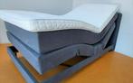 Luxe Boxspring 120x200 – Elektrisch verstelbaar z.g.a.n., Ophalen, Zo goed als nieuw, Twijfelaar, 120 cm