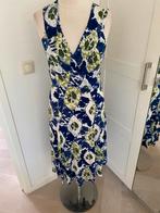 Javier Simorra Jurk - Blauw/Groen - Maat L, Kleding | Dames, Maat 38/40 (M), Simorra, Blauw, Ophalen of Verzenden