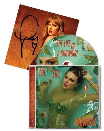 Gesigneerde Taylor Swift CD - The Life of a Showgirl beschikbaar voor biedingen