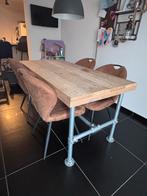 Eettafel steigerhout. Mooie tafel, Huis en Inrichting, Tafels | Eettafels, Ophalen, Overige materialen, Gebruikt, 50 tot 100 cm