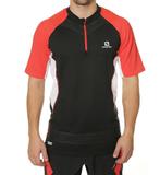 Sportshirt Salomon Shirt SLAB Exo Zip Heren maat S NIEUW, Nieuw, Ophalen of Verzenden, Hardlopen of Fietsen, Salomon