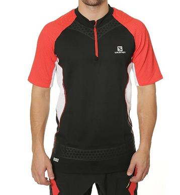 Sportshirt Salomon Shirt SLAB Exo Zip Heren maat S NIEUW beschikbaar voor biedingen