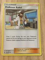 Pokemon kaart Professor Kukui, Ophalen of Verzenden, Gebruikt, Losse kaart, Foil