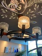 Vintage mid-century kroonluchter/hanglamp Scandinavisch, Huis en Inrichting, Lampen | Hanglampen, Ophalen, Gebruikt, 50 tot 75 cm