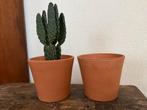 Terra-cotta potten, Tuin en Terras, Bloempotten, Rond, Ophalen of Verzenden, Zo goed als nieuw, Aardewerk