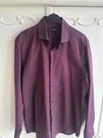Nieuwstaat bordeaux overhemd Olymp bodyfit maat 41, Overige kleuren, Ophalen of Verzenden, Zo goed als nieuw, Halswijdte 41/42 (L)