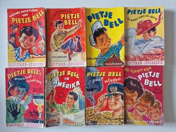 8 boeken van Pietje Bell (uit de jaren 60) beschikbaar voor biedingen
