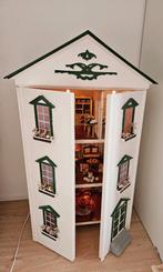 Vintage groot verlicht poppenhuis (+50 jaar), Ophalen, Gebruikt