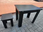 tafel set grote uitklapbaar table folds out, Ophalen, Gebruikt, Rond, 125 cm of meer
