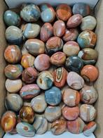 Kleine handstenen van polychroom jaspis,  per 100 gram 4-6 s, Ophalen of Verzenden, Mineraal