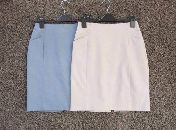 Beige kokerrok mt 36, Kleding | Dames, Rokken, Zo goed als nieuw, Maat 36 (S), Beige, Knielengte, Ophalen of Verzenden