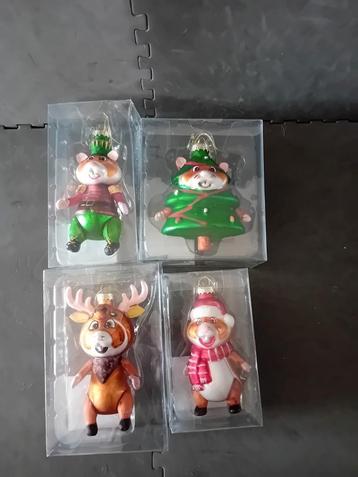 AH Hamster Glazen Hanger 4 stuks (2024) beschikbaar voor biedingen