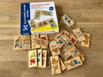 Houten grote dierendomino 8,5x4x1cm 28 dominostenen, Ophalen of Verzenden, Zo goed als nieuw