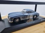 Minichamps Mercedes 300SL Gullwing 1:18 Blauw metallic, Hobby en Vrije tijd, Modelauto's | 1:18, Auto, Nieuw, Ophalen of Verzenden