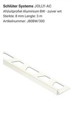 Afsluitprofiel wandtegels: 300+240 cm Schluter systems WIT, Doe-het-zelf en Verbouw, Ophalen, Zo goed als nieuw, Minder dan 5 m²