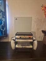 PlayStation 5 + 2 controllers + 3 games + standaards – €500, Ophalen of Verzenden, Zo goed als nieuw, Playstation 5