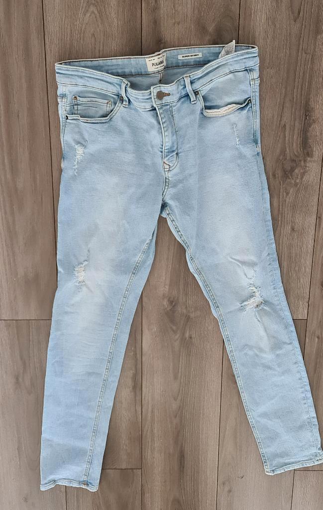 Leuke hippe moderne heren spijkerbroek Pull& bear, Kleding | Heren, Spijkerbroeken en Jeans, Zo goed als nieuw, W33 - W34 (confectie 48/50)