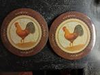 2 vintage melamine onderzetters Haan decor, Huis en Inrichting, Woonaccessoires | Onderzetters, Ophalen of Verzenden, Zo goed als nieuw