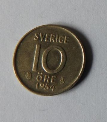 Munt Zweden 10 ore 1954 beschikbaar voor biedingen