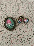 Tante Betsy kabouter en paddenstoel broche + oorbellen, Ophalen of Verzenden, Nieuw, Minder dan 4 cm, Overige materialen