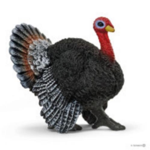 Schleich 13900 kalkoen dierfiguur, Verzamelen, Dierenverzamelingen, Gebruikt, Beeldje of Figuurtje, Vogel, Ophalen of Verzenden