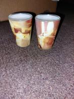 2 kerst glaasjes waxine lichtjes, Ophalen of Verzenden, Nieuw, Overige materialen, Minder dan 25 cm