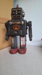 vintage lijkende metalen  robot : "smoking"?, Ophalen of Verzenden, Gebruikt