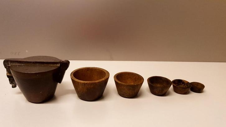Antieke Stapelgewichtenset – Gevarieerde Maten, Antiek en Kunst, Antiek | Koper en Brons, Ophalen of Verzenden