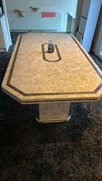 Manhattan marmer tafel bruin goud zwart creme kleurig!, Ophalen of Verzenden, Rond, 50 tot 100 cm