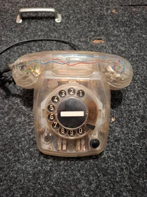 PTT T65 Delft transparant (in zeer goede staat), Telecommunicatie, Vaste telefoons | Niet Draadloos, Zo goed als nieuw, Bakeliet