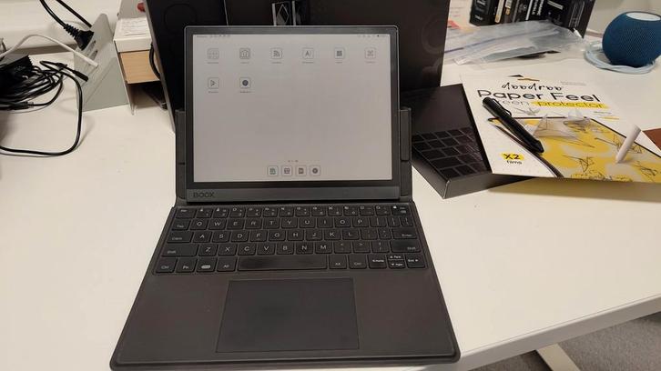 ONYX BOOX Tab Ultra C Pro met toetsenbord en Lamy-pen, Computers en Software, Android Tablets, Zo goed als nieuw, Wi-Fi, 10 inch