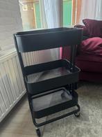 IKEA Raskog zwarte roltafel, trolley, keukentrolley, Ophalen, Gebruikt