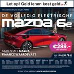 Mazda 6e NU VOOR € 299,- PER MAAND! *TAKUMI 68,8 kWh 258 p, Auto's, Mazda, Automaat, Achterwielaandrijving, Zwart, 1928 kg