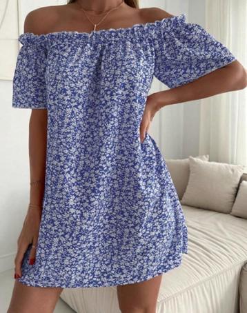 NIEUW! Shein; Zomers off-shoulder jurkje/tuniek; maat L beschikbaar voor biedingen