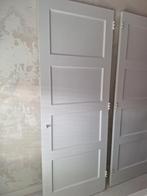 Twee originele paneel kastdeuren met slot en sleutels, Ophalen, Gebruikt, Binnendeur, 200 tot 215 cm
