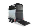 Humbaur Single 1600 kg zwart metallic met zadelkamer, Dieren en Toebehoren, Nieuw, 1½-paards trailer, Ophalen, Aluminium