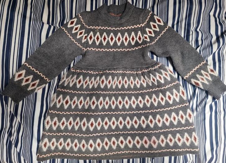 Meisjes winterjurk maat 110, Kinderen en Baby's, Kinderkleding | Maat 110, Zo goed als nieuw, Meisje, Jurk of Rok, Ophalen of Verzenden