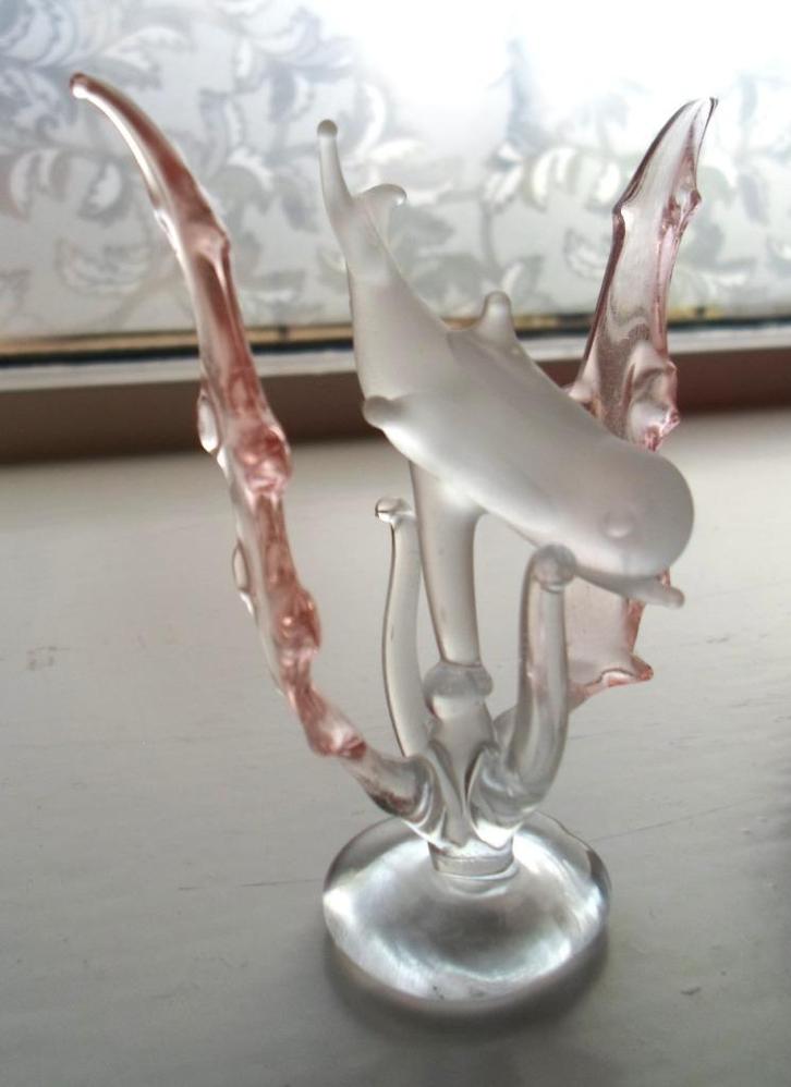 Glazen Dolfijn., Antiek en Kunst, Antiek | Glas en Kristal, Ophalen of Verzenden
