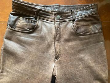 Raberg bruin leren jeans mt 33 €30, incl verz postnl beschikbaar voor biedingen