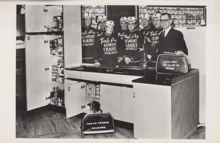 WIELERSPORT - 1968 - wielerploeg FAB-Ar - J v Erp -Schijndel, Verzamelen, Ansichtkaarten | Themakaarten, Ongelopen, 1960 tot 1980