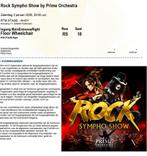 2 stuks Rock Sympho show 3 januari - rolstoelplaats, Tickets en Kaartjes, Twee personen, Januari