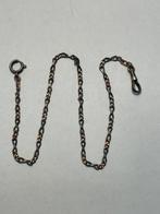 Antiek niëllo zilveren horloge ketting 1900s, Ophalen of Verzenden, Zilver