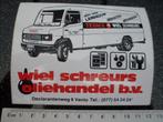 sticker Wiel Scheurs oliehandel venlo logo texaco, Verzamelen, Stickers, Verzenden, Zo goed als nieuw, Bedrijf of Vereniging