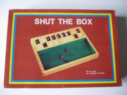 Volledig houten bordspel Shut the box ZGAN, Hobby en Vrije tijd, Gezelschapsspellen | Bordspellen, Zo goed als nieuw, Ophalen of Verzenden