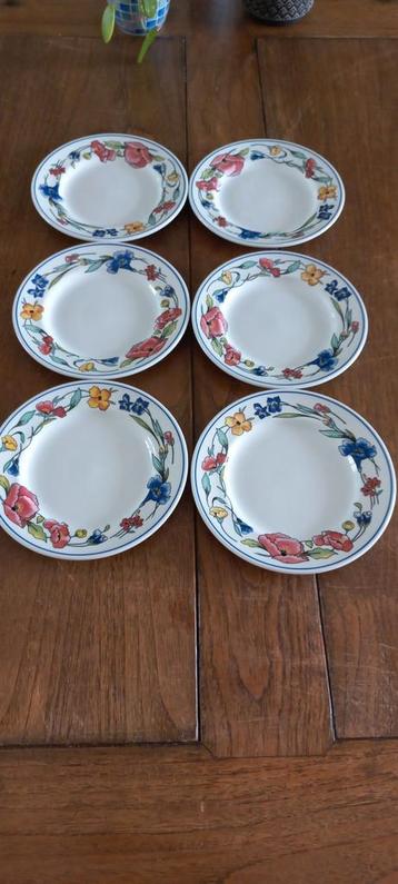 VINTAGE WOOD & SONS ALPINE MEADOW 6 GEBAKS BORDJES NIEUW beschikbaar voor biedingen