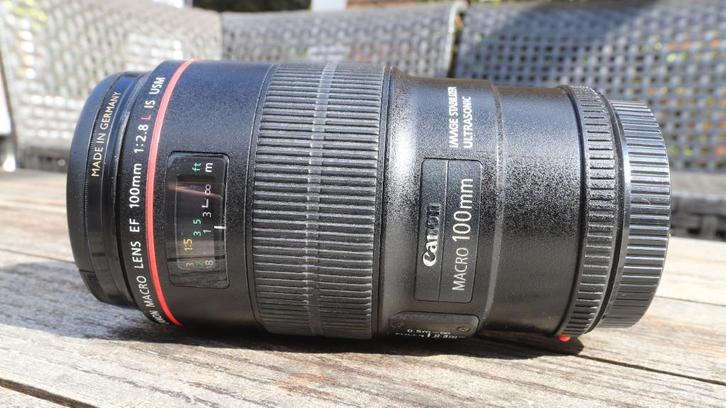 Canon EF 100mm 1:2.8 L IS USM, Audio, Tv en Foto, Fotografie | Lenzen en Objectieven, Zo goed als nieuw, Macrolens, Ophalen of Verzenden