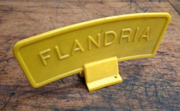 Gezocht geel plaatje Flandria beschikbaar voor biedingen
